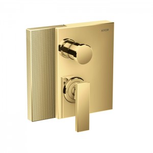 Axor Edge Смеситель для ванны, встраиваемый, алмазная огранка, внешняя часть, цвет: золото