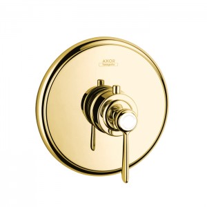 Axor Montreux Термостат 43 л / мин, встраиваемый, СМ (рычажные рук.), внешняя часть, цвет: полированное золото