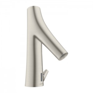 Axor Starck Organic Cмеситель для раковины, на 1 отв., электронный, с регулировкой температуры, питание от батареек, цвет: сталь