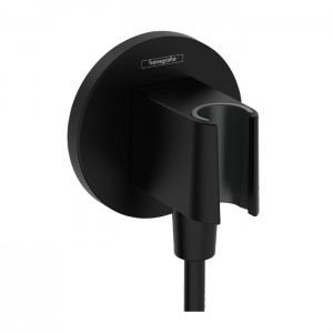 Hansgrohe Fixfit S Шланговое подсоединение, 1/2", цвет: чёрный матовый Hansgrohe Fixfit S Шланговое подсоединение, 1/2", цвет: чёрный матовый