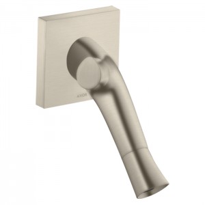 Axor Starck Organic Смеситель для раковины, встраиваемый, излив: 17.4см., цвет: шлифованный никель