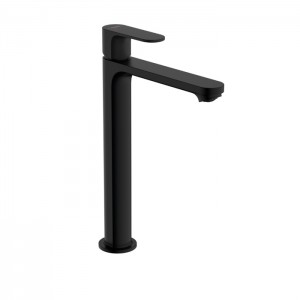 Hansgrohe Rebris S Смеситель для раковины-чаши 240, однорычажный, CoolStart, со сливным гарнитуром, цвет: матовый черный Hansgrohe Rebris S Смеситель для раковины-чаши 240, однорычажный, CoolStart, со сливным гарнитуром, цвет: матовый черный