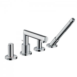 Axor Uno Смеситель на борт ванны, на 4 отв.,с ручным душем, внешняя часть, цвет: хром