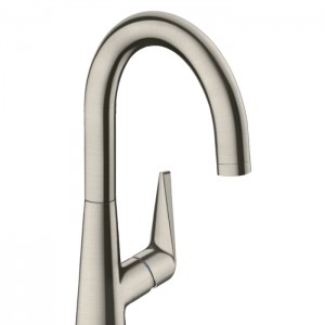 Hansgrohe Talis M51 Смеситель для кухни, на 1 отв однорычажный, поворотный излив 174мм, 1jet, h215мм, цвет: нержавейка Hansgrohe Talis M51 Смеситель для кухни, на 1 отв однорычажный, поворотный излив 174мм, 1jet, h215мм, цвет: нержавейка