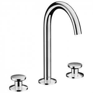 Axor One Смеситель для раковины, 3 отв., излив h170мм, Select, со сливом push-open, цвет: хром