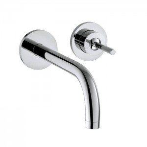 Axor Uno² Встраиваемый смеситель для раковины, на 2 отв., с розеткой, излив: 225мм, внешняя часть, цвет: хром