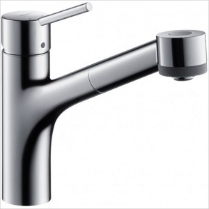 Hansgrohe Talis M52 Смеситель для кухни на 1 отв, поворотный излив: 22.2см с вытяжным душем, 2jet, h:16.5см, цвет: хром Hansgrohe Talis M52 Смеситель для кухни на 1 отв, поворотный излив: 22.2см с вытяжным душем, 2jet, h:16.5см, цвет: хром