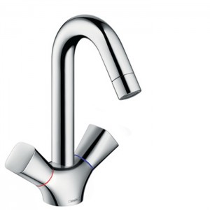 Hansgrohe Logis Смеситель для раковины, на 1 отв, с 2 ручками, цвет: хром Hansgrohe Logis Смеситель для раковины, на 1 отв, с 2 ручками, цвет: хром