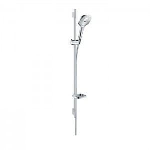 Hansgrohe Raindance Select E Душевой набор: штанга 90см., ручной душ 120, 3jet (Rain, RainAir, WhirlAir), EcoSmart, мыльница, шланг, цвет: белый/хром Hansgrohe Raindance Select E Душевой набор: штанга 90см., ручной душ 120, 3jet (Rain, RainAir, WhirlAir), EcoSmart, мыльница, шланг, цвет: белый/хром