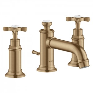 Axor Montreux Смеситель для раковины 30, на 3 отв., с донным клапаном, цвет: шлифованная бронза