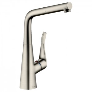 Hansgrohe Metris Смеситель для кухни, 1 отв., sBox, цвет: сталь Hansgrohe Metris Смеситель для кухни, 1 отв., sBox, цвет: сталь
