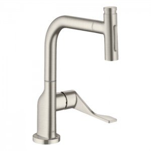 Axor Citterio Select Смеситель для кухни, на 1 отв., с вытяжным изливом, цвет: сталь