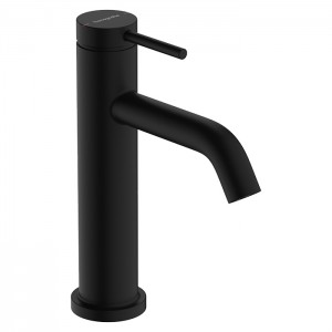 Hansgrohe Tecturis S Смеситель для раковины, на 1 отв., донным клапаном, цвет: черный матовый Hansgrohe Tecturis S Смеситель для раковины, на 1 отв., донным клапаном, цвет: черный матовый