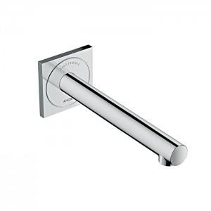 Axor Uno Встраиваемый электронный смеситель для раковины, на 1 отв., излив: 220мм, питание от сети, внешняя часть, цвет: хром