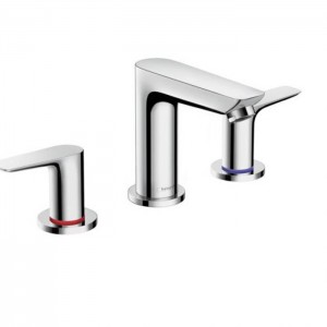 Hansgrohe Talis E Смеситель для раковины на 3 отверстия, с донным клапаном, цвет: хром Hansgrohe Talis E Смеситель для раковины на 3 отверстия, с донным клапаном, цвет: хром
