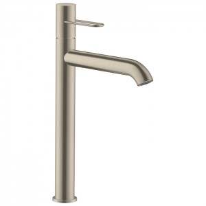 Axor Uno Смеситель для раковины 250, на 1 отв., излив 201мм, с незапираемым донным клапаном, цвет: шлифованный никель