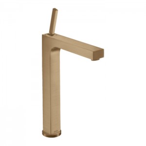 Axor Citterio Смеситель для раковины 280, на 1 отв., с донным клапаном, высокий, цвет: шлифованная бронза