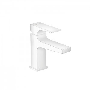 Hansgrohe Metropol Смеситель для раковины 100, на 1 отв, с донным клапаном, излив 127мм, цвет: белый матовый Hansgrohe Metropol Смеситель для раковины 100, на 1 отв, с донным клапаном, излив 127мм, цвет: белый матовый