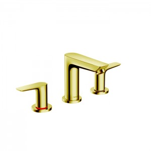 Hansgrohe Talis E Смеситель для раковины 150, на 3 отв, с донным клапаном, излив 112мм, цвет: золото Hansgrohe Talis E Смеситель для раковины 150, на 3 отв, с донным клапаном, излив 112мм, цвет: золото