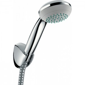 Hansgrohe Crometta 85 1 jet Ручной душ с настенным держателем, цвет: хром/белый Hansgrohe Crometta 85 1 jet Ручной душ с настенным держателем, цвет: хром/белый