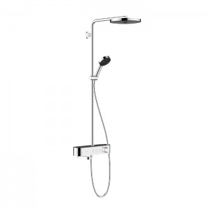 Hansgrohe Pulsify S Душевая система, настенная, 1jet, с термостатом, цвет: хром Hansgrohe Pulsify S Душевая система, настенная, 1jet, с термостатом, цвет: хром