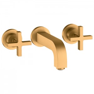 Axor Citterio Смеситель для раковины, встраиваемый, излив: 16.2см., цвет: шлифованное золото