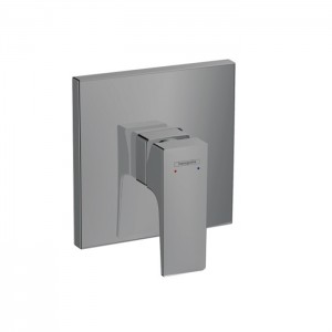 Hansgrohe Metropol Встраиваемый смеситель для душа, внешняя часть, цвет: шлифованный черный хром Hansgrohe Metropol Встраиваемый смеситель для душа, внешняя часть, цвет: шлифованный черный хром