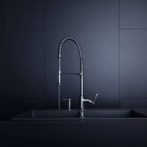 Axor Montreux Смеситель для кухни, однорычажный, на 1 отв., с выдвижной лейкой, цвет: сталь