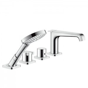 Axor Citterio E Смеситель на край ванны, на 4 отверстия, с термостатом, внешняя часть, цвет: хром