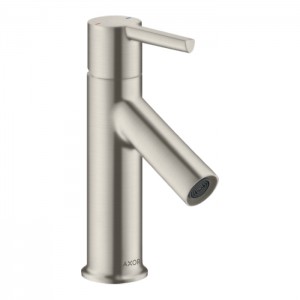 Axor Starck Смеситель для раковины 80, на 1 отв., с донным клапаном, цвет: сталь