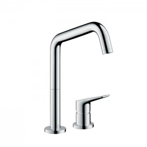 Axor Citterio M Смеситель для кухни, однорычажный, на 2 отв, излив: 204мм, цвет: хром