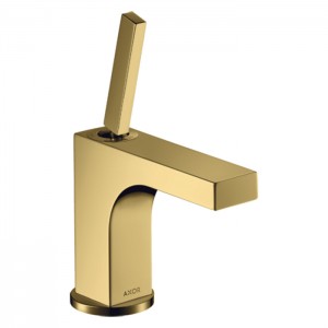 Axor Citterio Смеситель для раковины 90, на 1 отв., с донным клапаном, цвет: полированное золото
