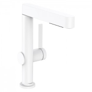 Hansgrohe Finoris Смеситель для раковины, 1 отв., с вытяжным душем 2jet, с донным клапаном Push-Open, цвет: белый матовый Hansgrohe Finoris Смеситель для раковины, 1 отв., с вытяжным душем 2jet, с донным клапаном Push-Open, цвет: белый матовый