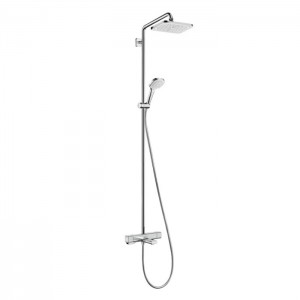 Hansgrohe Croma E 280 1jet Душевая система Showerpipe с термостатом для ванны, хром Hansgrohe Croma E 280 1jet Душевая система Showerpipe с термостатом для ванны, хром