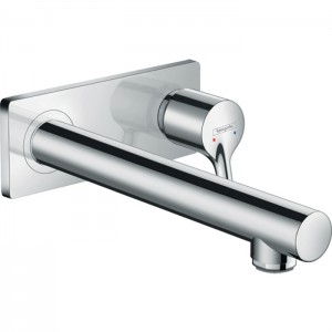 Hansgrohe Talis S Смеситель для раковины, однорычажный, настенный, излив: 22,5см., внешняя часть, цвет: хром Hansgrohe Talis S Смеситель для раковины, однорычажный, настенный, излив: 22,5см., внешняя часть, цвет: хром
