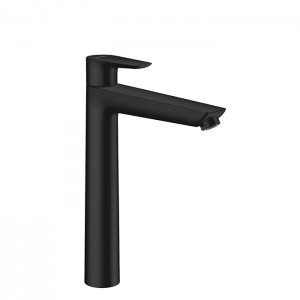 Hansgrohe Talis E Смеситель для раковины 240, на 1 отв, с донным клапаном, излив 183мм, цвет: черный матовый Hansgrohe Talis E Смеситель для раковины 240, на 1 отв, с донным клапаном, излив 183мм, цвет: черный матовый