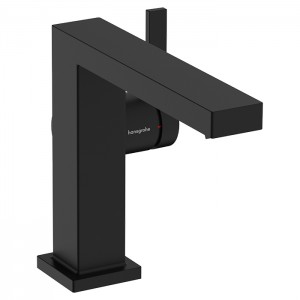 Hansgrohe Tecturis E Смеситель для раковины, на 1 отв., высота: 11см., с донным клапаном, цвет: черный матовый Hansgrohe Tecturis E Смеситель для раковины, на 1 отв., высота: 11см., с донным клапаном, цвет: черный матовый