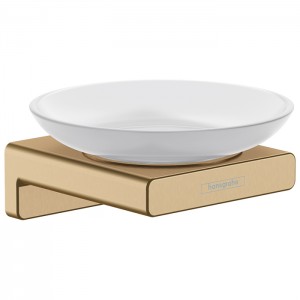 Hansgrohe AddStoris Мыльница, цвет: шлифованная бронза Hansgrohe AddStoris Мыльница, цвет: шлифованная бронза