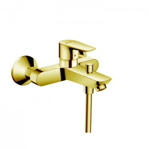 Hansgrohe Talis E Смеситель для ванны настенный, излив 194мм, цвет: золото Hansgrohe Talis E Смеситель для ванны настенный, излив 194мм, цвет: золото