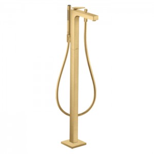 Axor Citterio Смеситель для ванны, напольный, с ручным душем, текстура, цвет: шлифованное золото