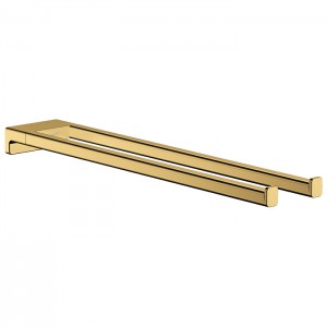 Hansgrohe AddStoris Полотенцедержатель 44.5см., двухрожковый, цвет: полированное золото Hansgrohe AddStoris Полотенцедержатель 44.5см., двухрожковый, цвет: полированное золото