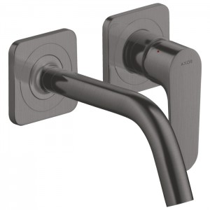 Axor Citterio M Смеситель для раковины, настенный, без донного клапана, цвет: шлифованный черный хром