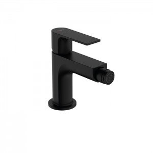 Hansgrohe Rebris E Смеситель для биде на 1 отверстие, однорычажныйс д/клапаном, цвет: черный матовый Hansgrohe Rebris E Смеситель для биде на 1 отверстие, однорычажныйс д/клапаном, цвет: черный матовый