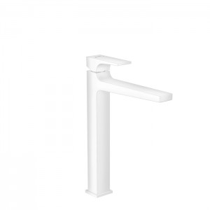 Hansgrohe Metropol Смеситель для раковины 260, на 1 отв, с донным клапаном, излив 204мм, цвет: белый матовый Hansgrohe Metropol Смеситель для раковины 260, на 1 отв, с донным клапаном, излив 204мм, цвет: белый матовый
