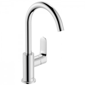 Hansgrohe Rebris S Смеситель для раковины, 1 отв., с донным клапаном, с поворотным изливом, цвет: хром Hansgrohe Rebris S Смеситель для раковины, 1 отв., с донным клапаном, с поворотным изливом, цвет: хром