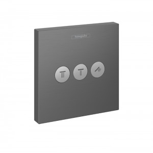 Hansgrohe ShowerSelect Вентиль, скрытого монтажа, для 3 потребителей, цвет: шлифованое черный хром Hansgrohe ShowerSelect Вентиль, скрытого монтажа, для 3 потребителей, цвет: шлифованое черный хром