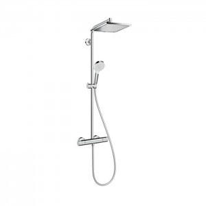 Hansgrohe Crometta E 240 SHP Душевая система 103см, с верхним душем 240х240мм., ручным дешем и термостатическим смесителем, цвет: хром Hansgrohe Crometta E 240 SHP Душевая система 103см, с верхним душем 240х240мм., ручным дешем и термостатическим смесителем, цвет: хром