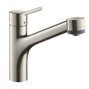 Hansgrohe Talis M52 Смеситель для кухни на 1 отв, поворотный излив: 22.2см с вытяжным душем, 2jet, h:16.5см, цвет: нержавейка Hansgrohe Talis M52 Смеситель для кухни на 1 отв, поворотный излив: 22.2см с вытяжным душем, 2jet, h:16.5см, цвет: нержавейка
