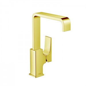Hansgrohe Metropol Смеситель для раковины 230, на 1 отв, с донным клапаном, излив 165мм, цвет: золото Hansgrohe Metropol Смеситель для раковины 230, на 1 отв, с донным клапаном, излив 165мм, цвет: золото