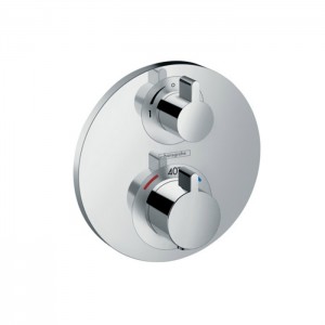 Hansgrohe Ecostat Термостат с запорным вентилем, внешняя часть, цвет: хром Hansgrohe Ecostat Термостат с запорным вентилем, внешняя часть, цвет: хром